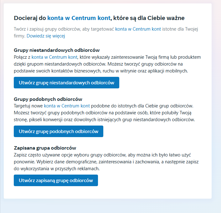 jak ustawić remarketing na Facebooku? Tworzenie grup niestandardowych odbiorców